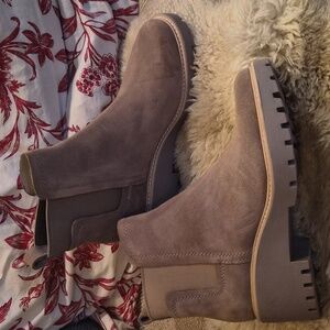 Dolce Vita Taupe Lug Sole Boots
